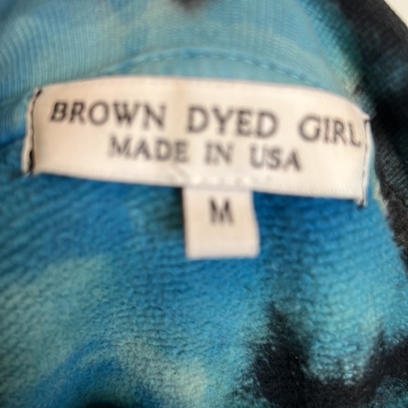 Brown Dyed Girl Black Reverse Crew Sweatshirt - Picture 7 of 7